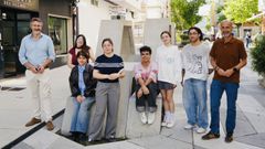 Presentaci�n ayer del evento de K-Pop en el barrio de O Pi�eiri�o.