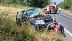 El cuerpo del conductor del turismo siniestrado en Santa Comba tuvo que ser excarcelado