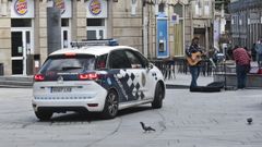 Un coche de la Polic�a Local de Pontevedra, en una imagen de archivo