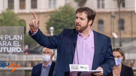 Luis Gordillo, exlder de Ciudadanos en el Pas Vasco, en un acto del 2020