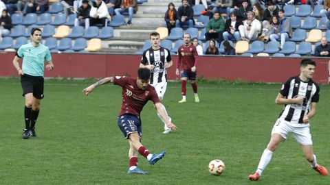 Garay, en el partido del pasado domingo, frente al Escobedo