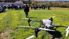 Exhibici�n de drones dentro de las actividades de la primera jornada de la feria Magreco, en Boimorto