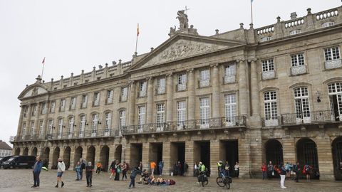 Imagen de archivo del pazo de Raxoi, sede del Ayuntamiento.