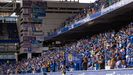 Aficionados del Real Oviedo en el partido ante el Lugo