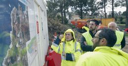 Un t�cnico explic� las caracter�sticas del proyecto a la conselleira y al alcalde. 