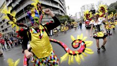 Multitudinario desfile de carnaval en Vigo
