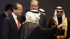 El presidente de Navantia, Jos� Manuel Revuelta, en un viaje a Riad en el 2017