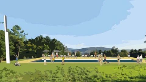 Así será la piscina de O Couto, en Narón, una vez se ponga en funcionamiento