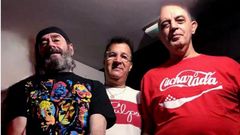 En la imagen, tres de los miembros del grupo Cucharada
