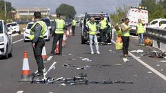 El escenario del atropello mortal que tuvo lugar a principios de mayo, en la misma carretera