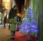 �rboles de Navidad en las calles de Viveiro el a�o pasado. 