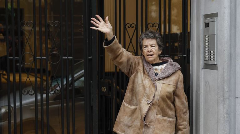 Maricarmen Abascal, s�mbolo de lucha por vivienda�que falleci� este mi�rcoles en Madrid a sus 87 a�os, en una imagen de archivo