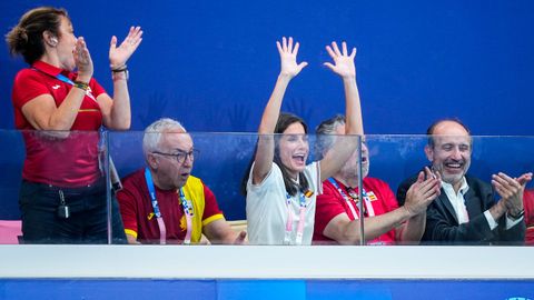 Este mircoles, en el partido femenino de waterpolo