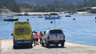 El operativo desplegado en Porto Meloxo.