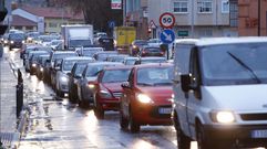 Atasco en los accesos a A Coru�a