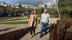Lara M�ndez y el concejal Miguel Fern�ndez visitaron el nuevo parque