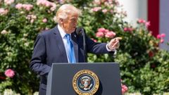 El presidente de Estados Unidos, Donald Trump, este jueves.