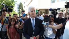 El vicepresidente de la SEPI, Bartolom� Lora, a su salida de los Juzgados de Plaza de Castilla.