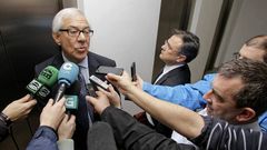 Los administradores concursales, tras la reunión
