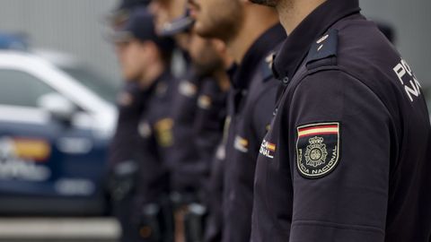 Imagen de archivo de agentes de la Polic�a Nacional