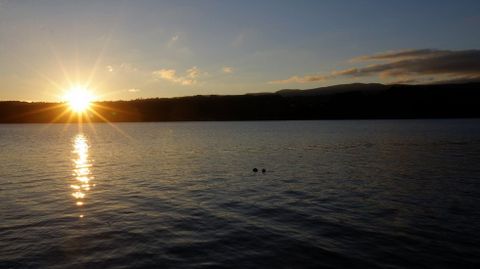 Atardecer desde el puerto de Taragoña, Rianxo.