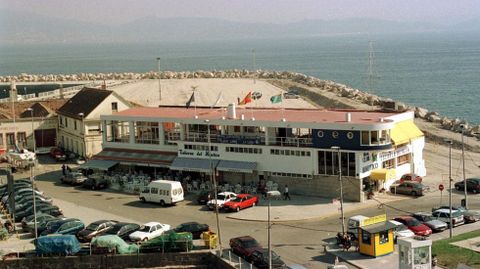 Antiguo puerto de Sanxenxo, en el verano de 1999