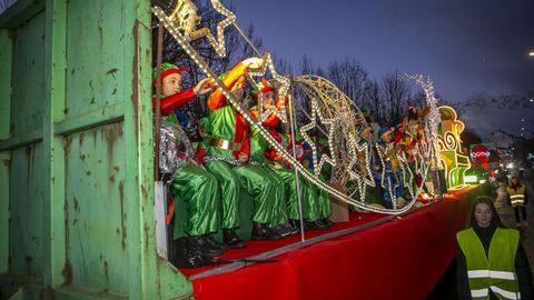 Cabalgata del D�a de Reyes en Noia.