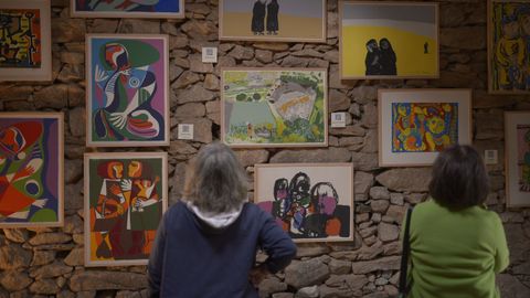 Inauguracin da exposicin de serigrafa en Muras