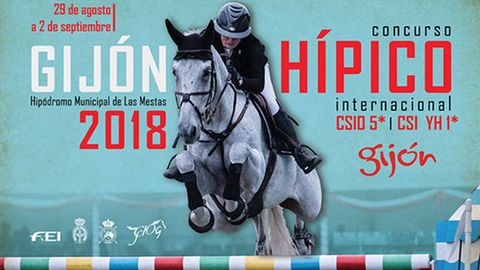 Cartel del concurso hípico de Gijón 2018