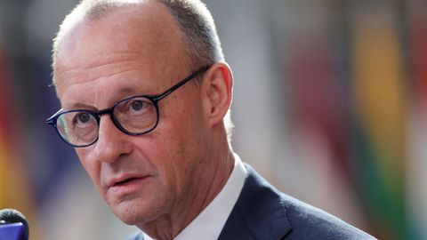 El canciller alem�n, Friedich Merz.