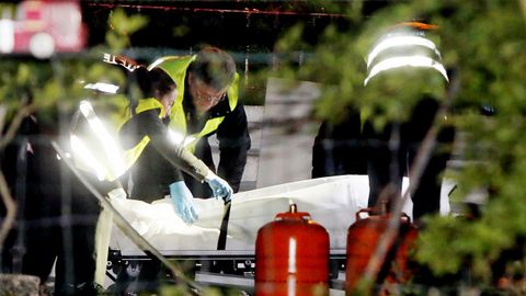 Una bola de fuego alcanz� a v�ctima y agresor en el pasillo de la casa de Chapela