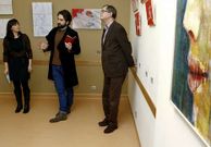 Eir�s, Tasende y Ferrero, ayer en la inauguraci�n.