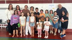 Los ni�os asistentes al programa de conciliaci�n de Ma��n. 