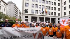 Protesta de los profesores de la concertada en Oviedo