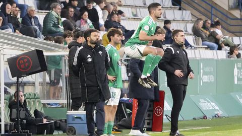 David Concha y Pascu, jugadores del Racing de Ferrol