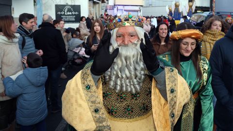 Cabalgata de Reyes Magos en Ribeira.