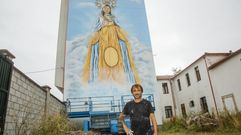 Ito Mosquera, ante su obra