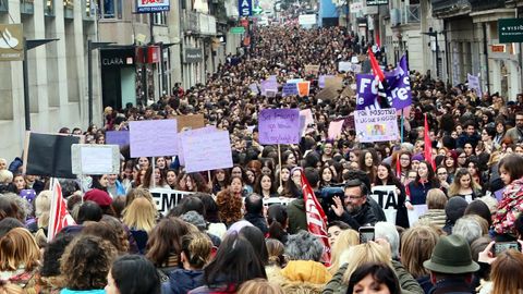 Multitudinaria manifestacin en Vigo