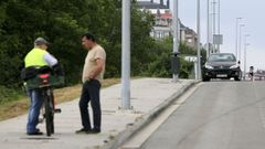 La zona de la Avenida de Madrid donde ocurri� el ataque del pitbull. 