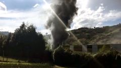 Incendio en la f�brica de Rioglass