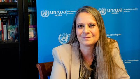 Raquel Mart�, directora ejecutiva en Espa�a de la Agencia de la ONU para los Refugiados Palestinos (UNRWA)