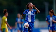Ainhoa Mar�n celebra su gol