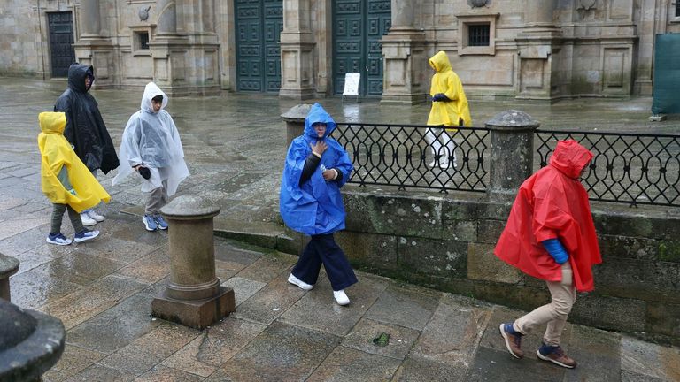 As� afecta la borrasca�explosiva Goretti a Santiago