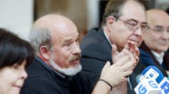 El paleont�logo Ignacio Mart�nez Mendiz�bal esta ma�ana en Santiago