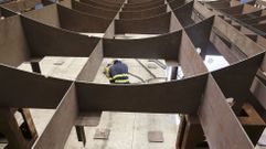 El astillero de Ferrol construye la primera fragata F-110, en foto de archivo