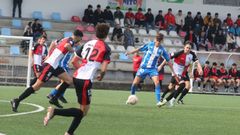Imagen de un partido anterior del Arousa en la Liga de Divisi�n de Honor Juvenil, frente al Deportivo