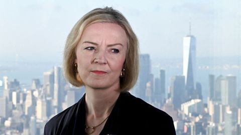 Imagen de archivo de Liz Truss durante una visita a Nueva York.