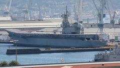 El �Pr�ncipe de Asturias�, en los muelles de Navantia a mediados del pasado mes de septiembre