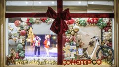 El escaparate donde se muestran los art�culos del gran sorteo del 9 de enero