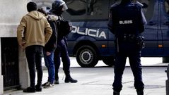 Incidentes en la marcha de la Lomce en Vigo